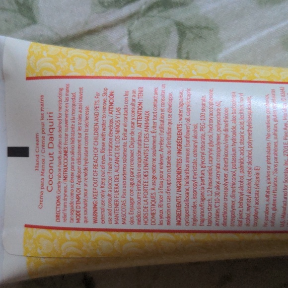 Scentsy Coconut Daiquiri Hand Cream New - Picture 3 of 6